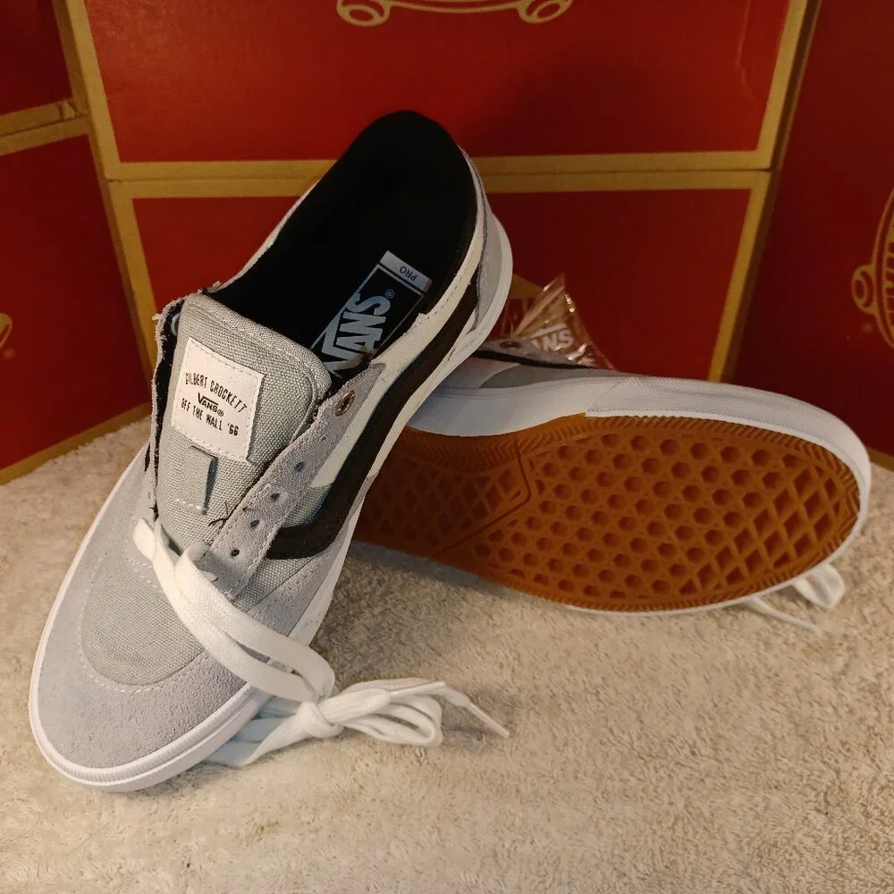Vans Men's 6.5/Women's 8 Gilbert Crockett Pro Gray/White VN0A38CO0QO